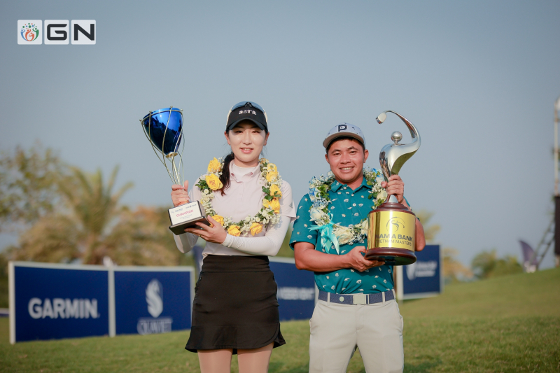 Tân vô địch Vietnam Masters 2022 Nguyễn Hữu Quyết và Park Si Eun