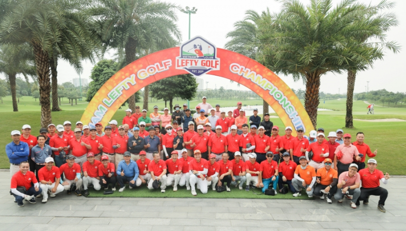 Giải kỷ niệm một năm thành lập của Vietnam Lefty Golf Club tại sân golf Long Biên, tháng 11/2021