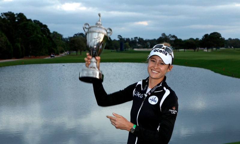 Korda từ hạng bốn lên số một bảng golf nữ thế giới nhờ ẵm Pelican Women's Championship 2022