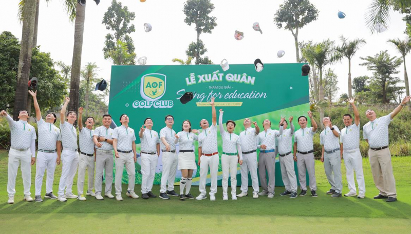 Các golfer-cựu sinh viên Học viện Tài chính (AOF) xuất quân dự giải 2022