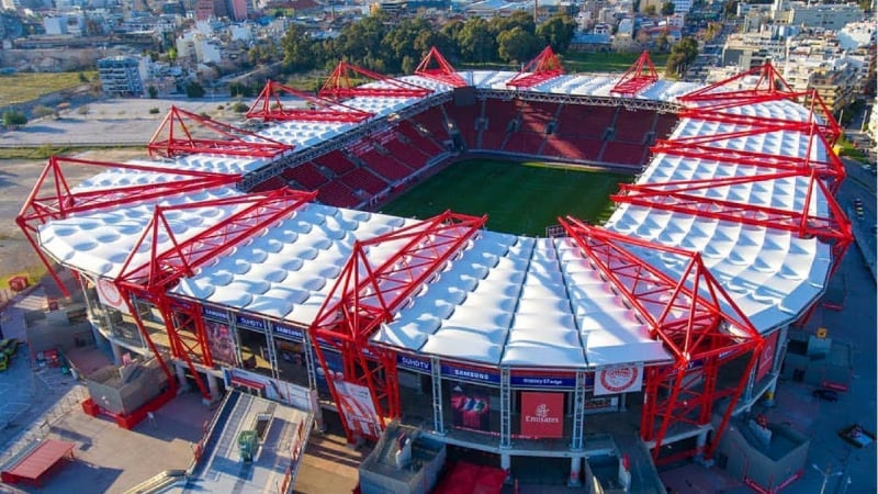 Sân Karaiskakis (sân nhà của Olympiacos) được chọn làm nơi tổ chức Siêu Cúp châu Âu 2023.
