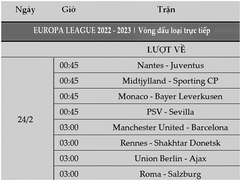 Lịch-thi-đấu-lượt-về-vòng-đấu-loại-trực-tiếp-Europa-League