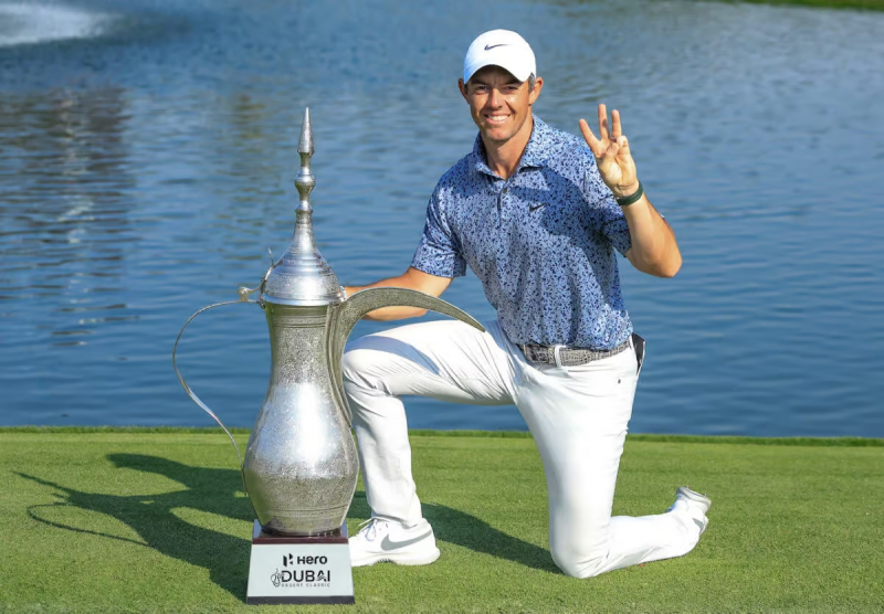 Rory McIlroy đoạt danh hiệu tay golf xuất sắc nhất tháng 1