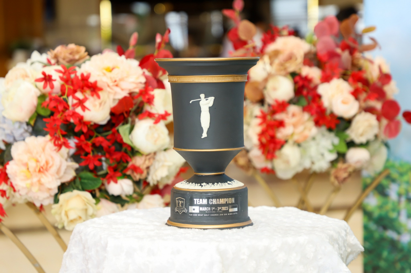 Chiếc cúp giành cho đội vô địch giải golf Hữu nghị đồng đội giữa Việt Nam và Singapore.