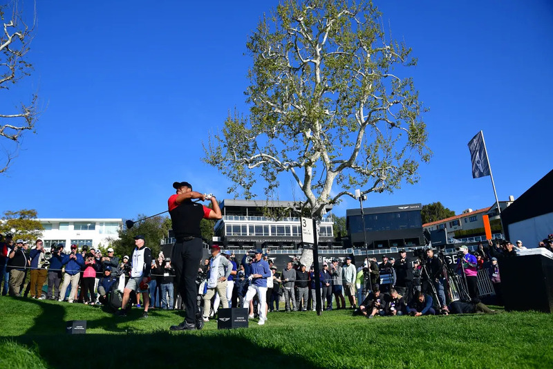 Tiger Woods tại Genesis Invitational 2023 ở Pacific Palisades, California. (Ảnh: Gary A. Vasquez-USA TODAY Sports)