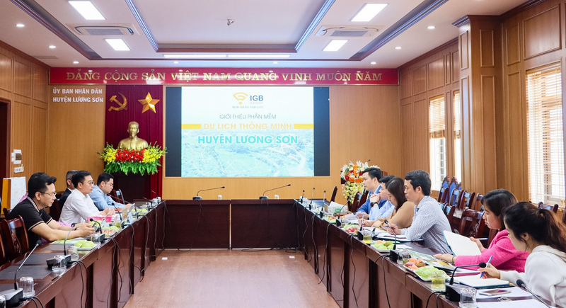 Buổi làm việc giữa UBND huyện Lương Sơn và Công ty Cổ phần IGB