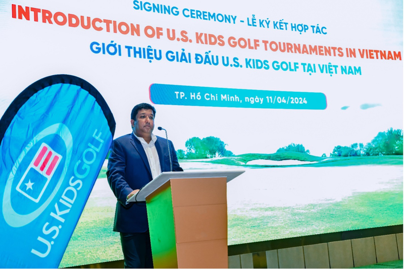 Ông Rajesh Srivastava – Chủ tịch U.S. Kids Golf Ấn Độ và U.S. Kids Golf châu Á đánh giá Việt Nam là một quốc gia hội tụ đủ các tiềm năng phát triển bộ môn thể thao này.