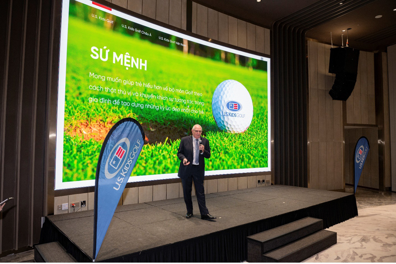 Ông Harry Smith - Đại diện U.S. Kids Golf Việt Nam chia sẻ chi tiết về giải đấu tại Việt Nam.