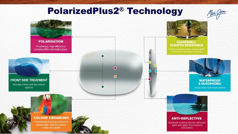 Công nghệ tròng kính PolarizedPlus2® gồm 6 loại công nghệ tích hợp