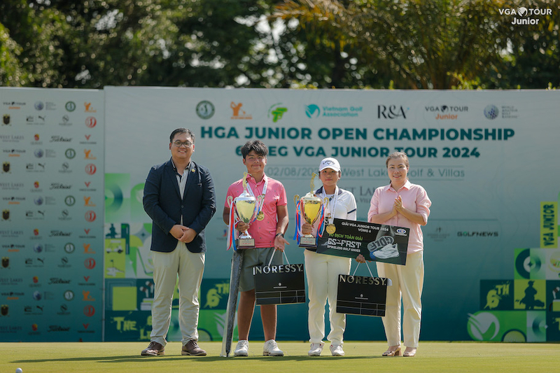 golfer Nguyen Anh Tuan chang 6 VGA Junior Tour 2024