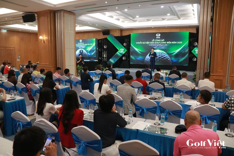 Buổi họp báo công bố chuỗi sự kiện đặc biệt năm 2025 của sân Golf Long Biên