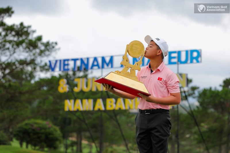 Nguyễn Trọng Hoàng lần đầu tiên đăng quang tại Vietnam Amateur Open 2025