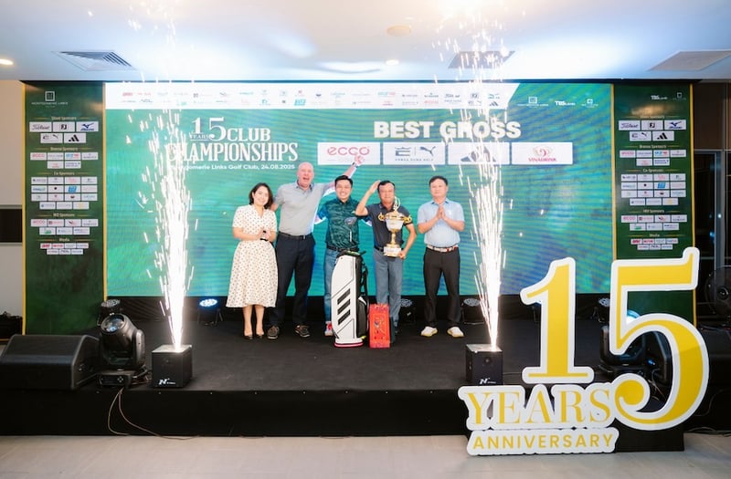 Thành tích chung cuộc, tổng số 80 gậy, golfer Đinh Minh Trí giành giải Best Gross của mùa giải 2025