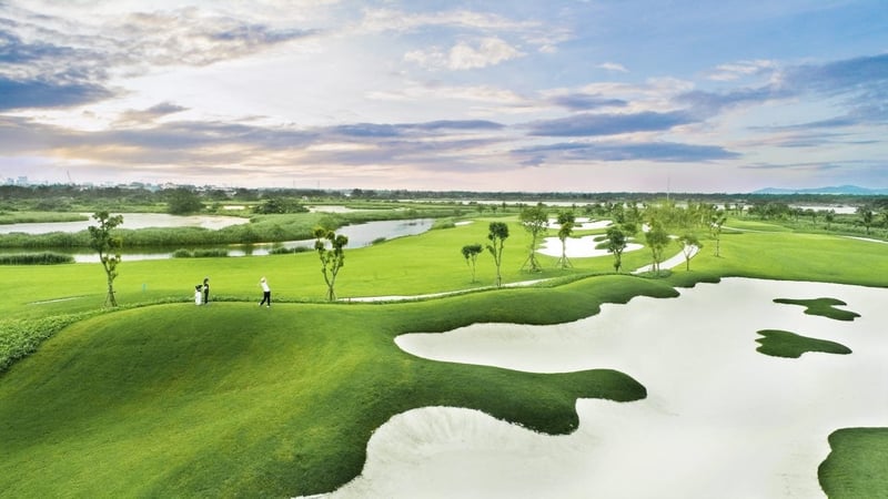 Một góc chụp của sân Vinpearl Golf Hải Phòng
