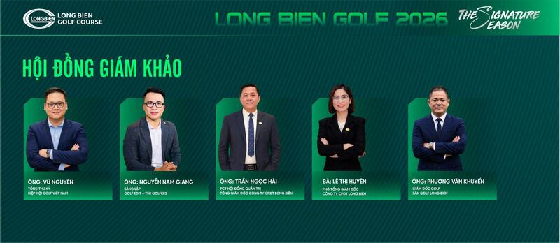 Hội đồng giám khảo Long Bien Golf Course Awards 2026