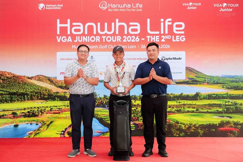 Nguyễn Văn Hòa tiếp tục vô địch chặng 2 VGA Junior Tour 2026