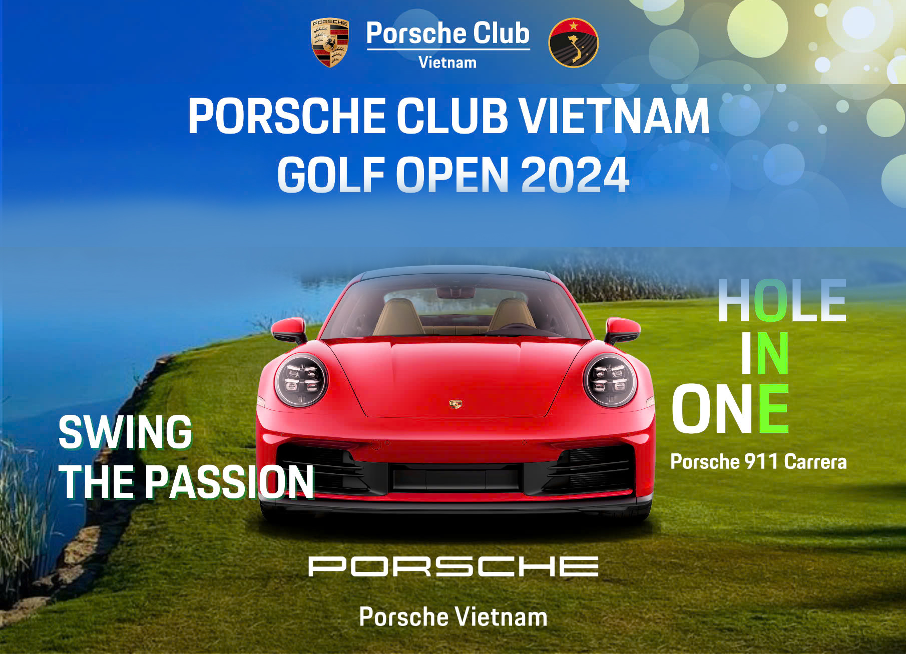 Săn siêu xe Porsche 911 Carrera tại giải Porsche Club Vietnam Golf Open 2024