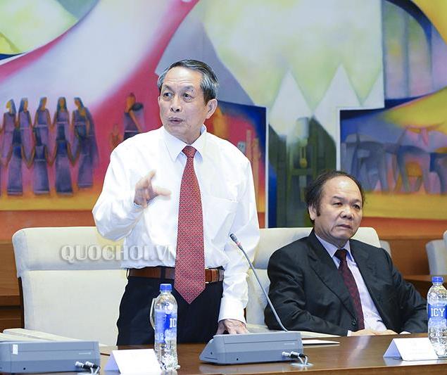 Phó CT Hội Hữu nghị Việt - Nga Trần Đình Long phát biểu tại Cuộc gặp.