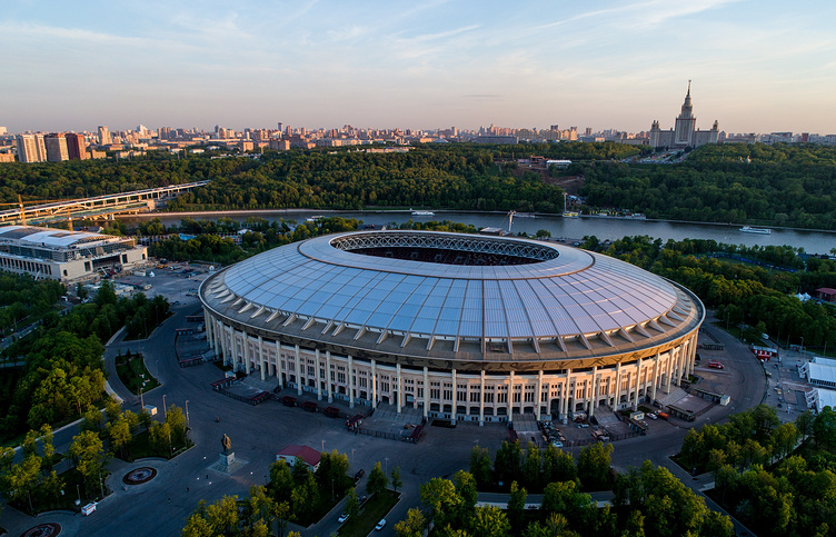 Sân vận động Luzhniki ở Moskva, nơi diễn ra trận khai mạc và chung kết World Cup 2018