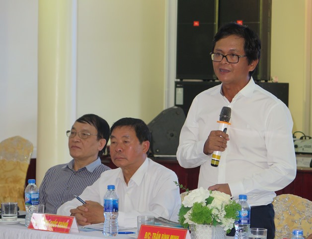 Ông Trần Bình Minh, Chủ tịch Hội, phát biểu tại Hội nghị giao ban