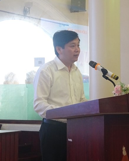 Ông Nguyễn Long Hải, Ủy viên Ban thường vụ Tỉnh ủy, Phó Chủ tịch UBND tỉnh Lạng Sơn, phát biểu tại Hội nghị giao ban của Hội Hữu nghị Việt - Nga