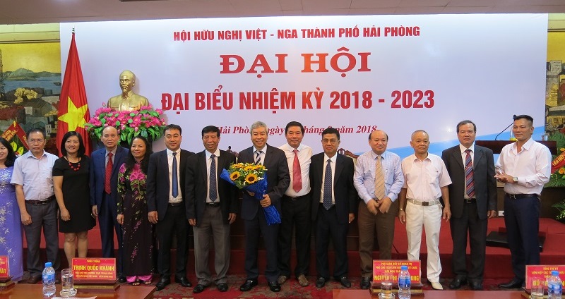 Ban chấp hành Hội Hữu nghị Việt - Nga TP Hải Phòng khóa 2018 - 2023 ra mắt tại Đại hội