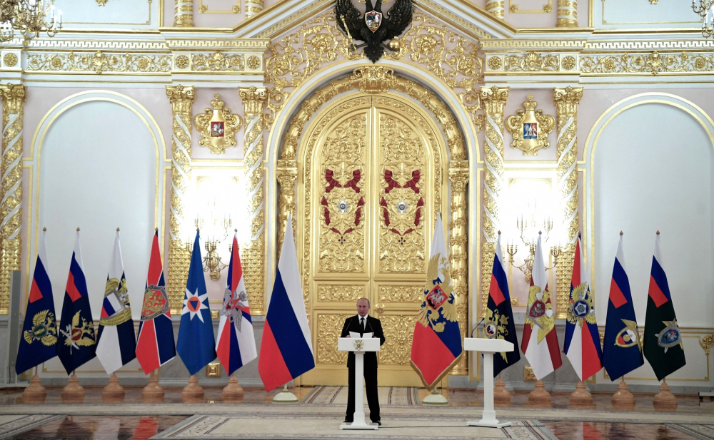 Tổng thống V. Putin phát biểu trong buổi lễ