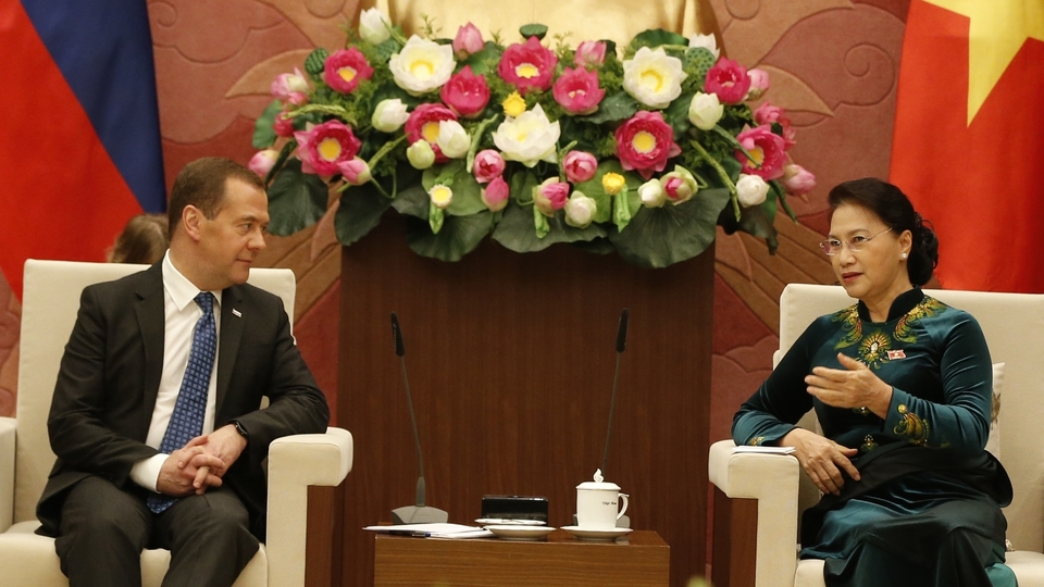 Встреча Дмитрия Медведева с Председателем Национального собрания Вьетнама Нгуен Тхи Ким Нган