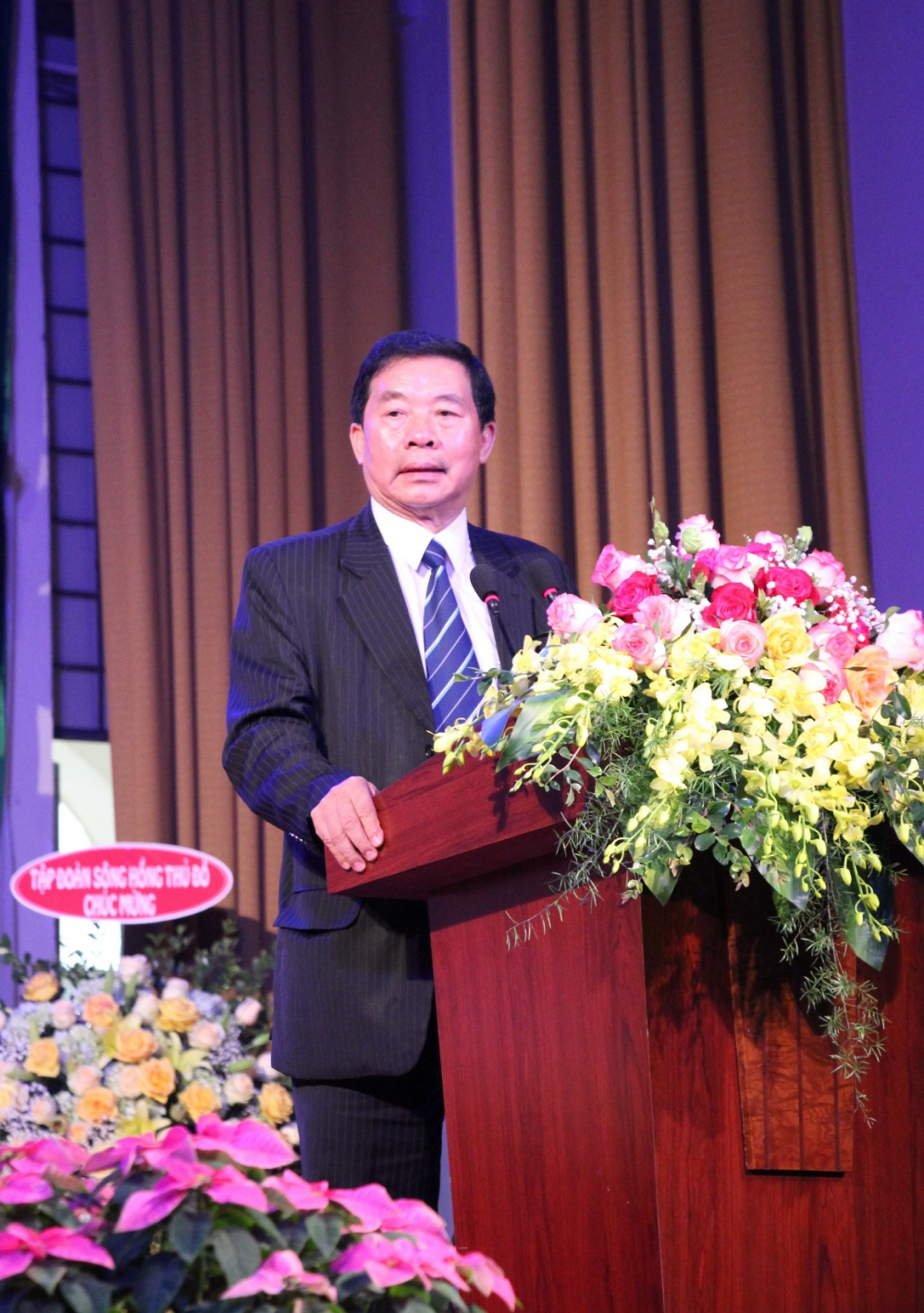 Ông Trịnh Quốc Khánh, Phó Chủ tịch thường trực Trung ương Hội Hữu nghị Việt - Nga, phát biểu tại Đại hội