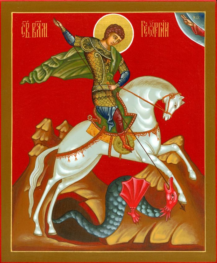 Một trong những bức tranh thánh về Thánh Gheoócghi - Người toàn thắng 