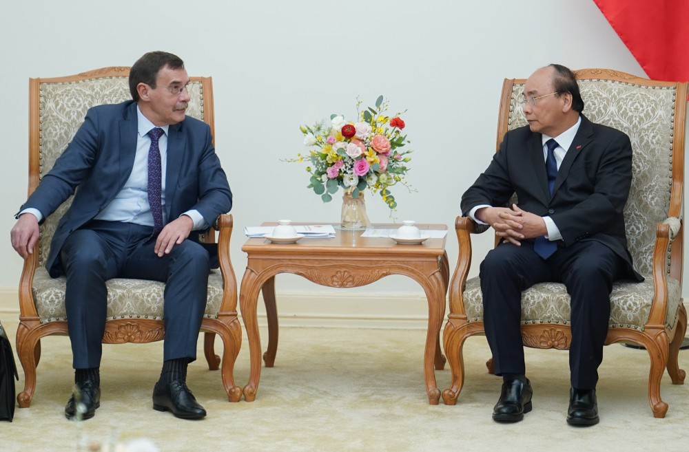 Thủ tướng Nguyễn Xuân Phúc tiếp Chủ tịch Cơ quan Chống tham nhũng LB Nga (PACD) A. S. Chobotov