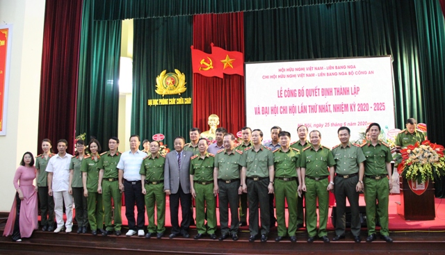 Ban chấp hành Chi hội Hữu nghị Việt-Nga Bộ Công an nhiệm kỳ 2020-2025