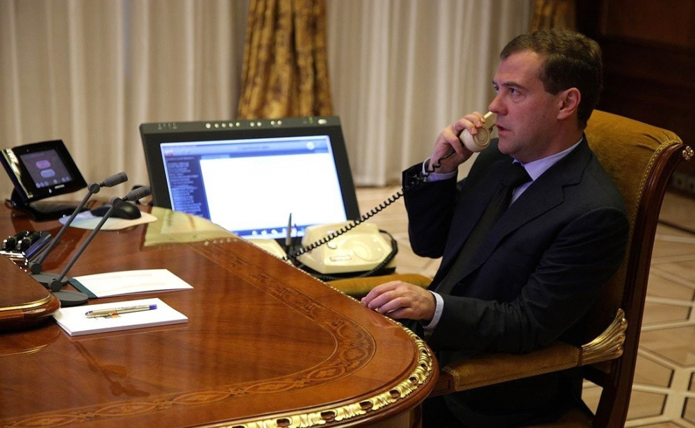 Ngài Dmitry Medvedev, Chủ tịch Đảng “Nước Nga thống nhất”, Phó Chủ tịch Hội đồng An ninh Liên bang Nga.  Ảnh: Kremlin.ru