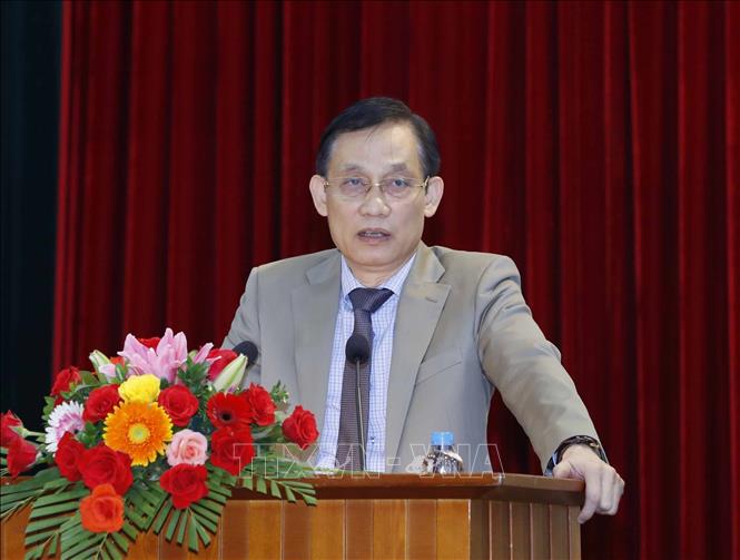 Trưởng Ban Đối ngoại Trung ương Đảng Lê Hoài Trung phát biểu tại Hội nghị