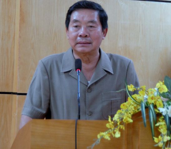 Phó Chủ tịch thường trực Hội Hữu nghị Việt - Nga Trịnh Quốc Khánh phát biểu tại hội nghị