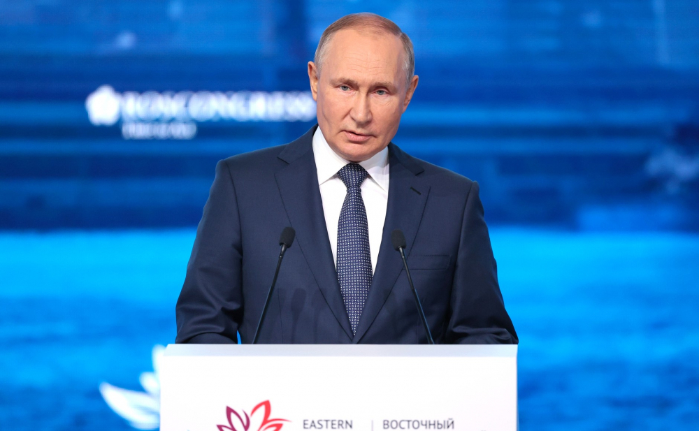 Tổng thống Nga V. Putin phát biểu tại EEF-2022