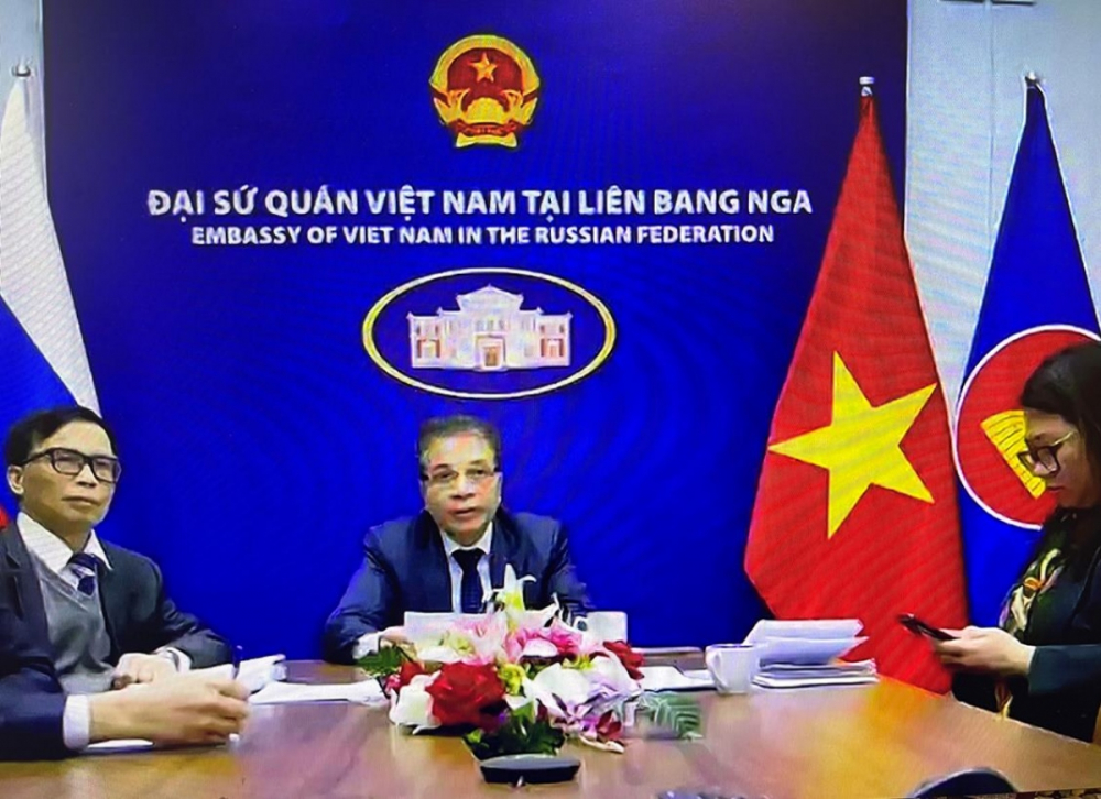 Đại sứ Việt Nam tại LB Nga Đặng Minh Khôi phát biểu