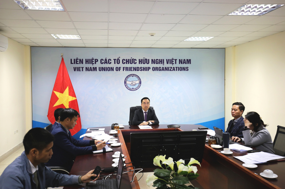 Ông Nguyễn Văn Doanh, Phó Chủ tịch Liên hiệp các TCHN Việt Nam, phát biểu