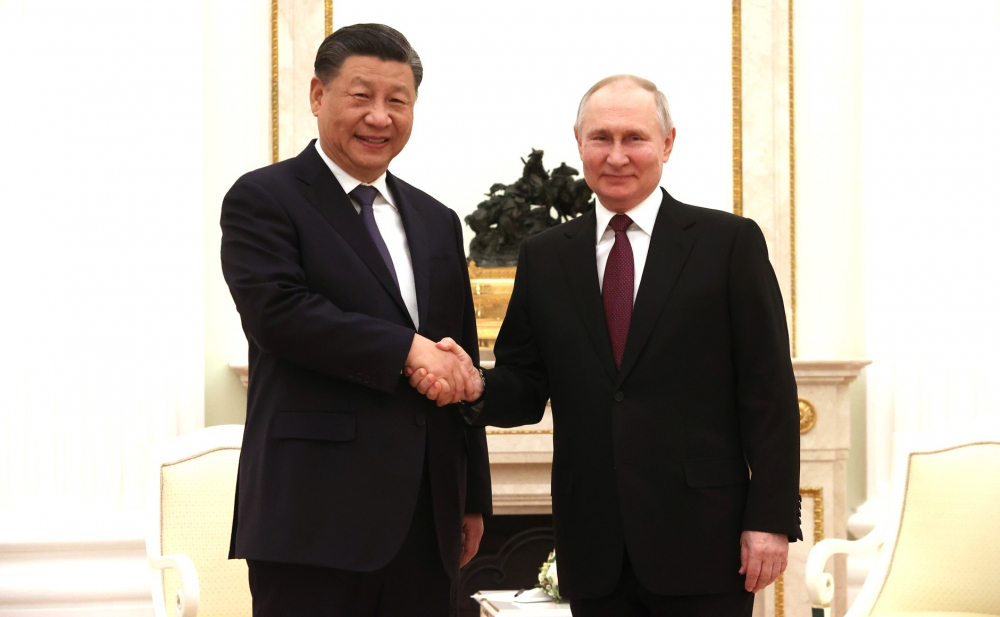Tổng thống V. Putin đón tiếp Chủ tịch Tập Cận Bình