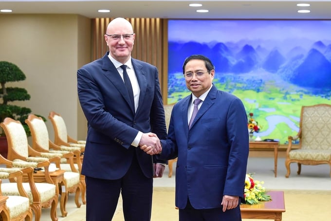 Thủ tướng Phạm Minh Chính tiếp Phó Thủ tướng  Nga Dmitry Chernyshenko 