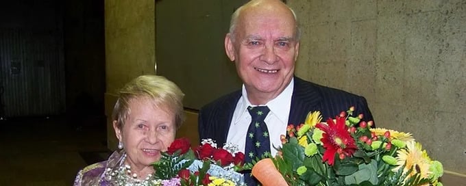 Hai vợ chồng nhà thơ, nhạc sĩ Nikolai Dobronravov-Alexandra Pakhmutova