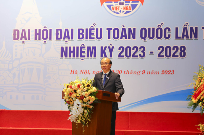 Ông Phan Chí Hiếu, Chủ tịch Hội Hữu nghị Việt - Nga khoá VI