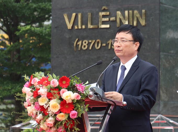 Ông Bùi Đình Long – Phó Chủ tịch UBND tỉnh Nghệ An, phát biểu tại buổi lễ