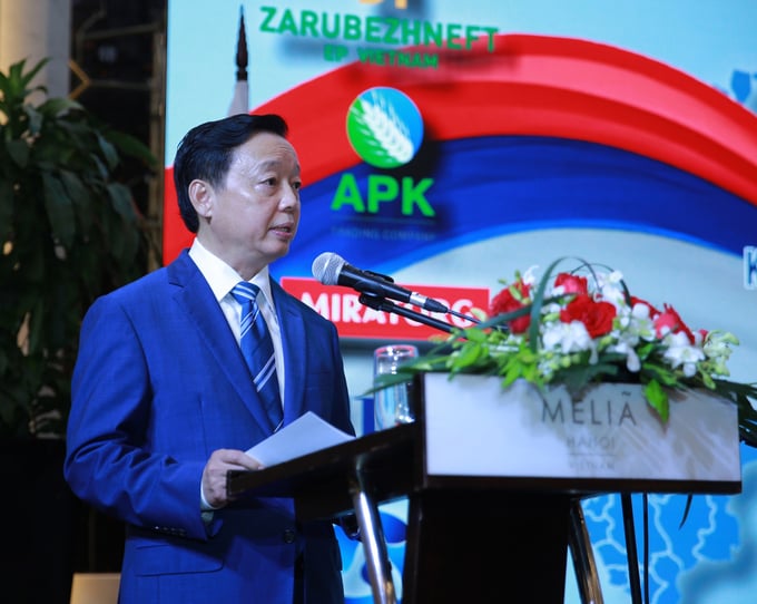 Phó Thủ tướng Trần Hồng Hà phát biểu tại cuộc chiêu đãi