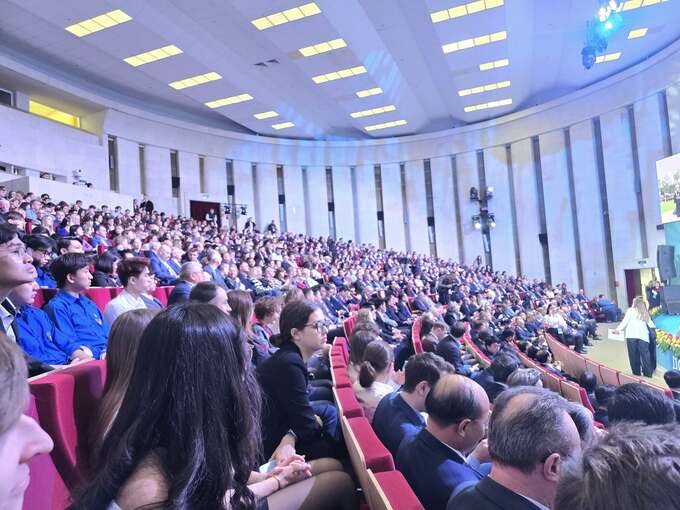 Tại Học viện RANEPA khi Tổng Bí thư Tô Lâm phát biểu