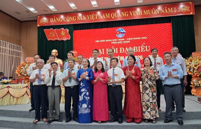 Ban chấp hành Hội Hữu nghị Việt - Nga tỉnh Bắc Ninh khoá VI, nhiệm kỳ 2026 - 2031, ra mắt tại Đại hội
