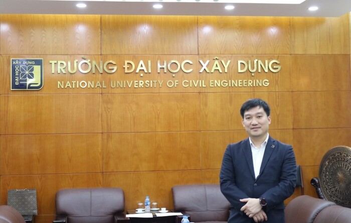 (Ông Nguyễn Hoàng Giang, Phó Hiệu trưởng trường Đại học Xây dựng Hà Nội