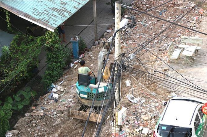 Theo Sở Xây dựng Tp. Hồ Chí Minh, tình hình vi phạm trật tự xây dựng trên địa bàn tiếp tục giảm. Ảnh minh họa: TTXVN