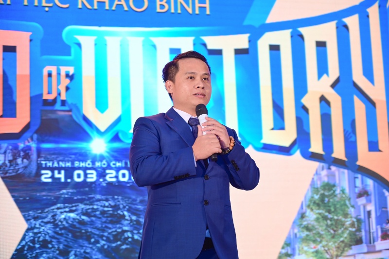 Ông Nguyễn Thanh Quyền (CEO Thắng Lợi Group) phát biểu tại sự kiện