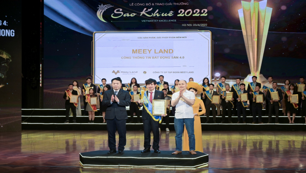Meey Land được vinh danh tại giải thưởng Sao Khuê 2022 do Hiệp hội Phần mềm và Dịch vụ CNTT Việt Nam (VINASA) tổ chức